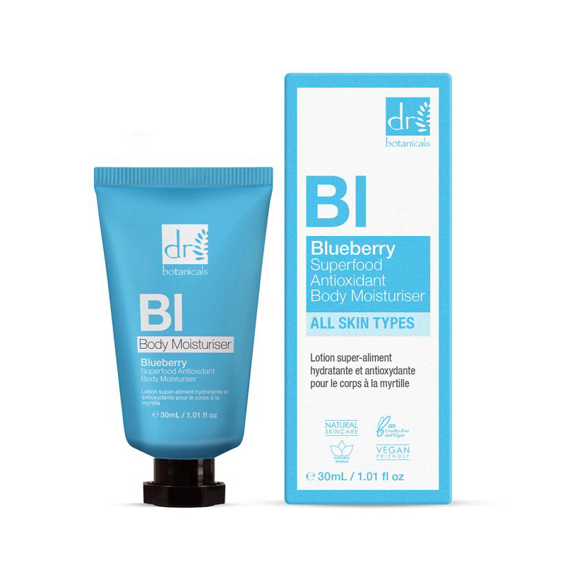 'Blueberry Superfood Antioxidant' Body Moisturizer - 30 ml