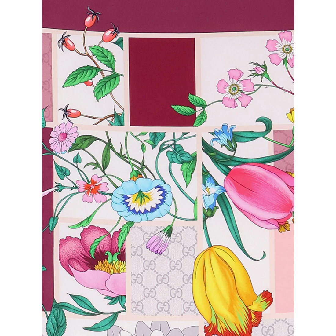 Women's 'Mini Block Flora' Scarf