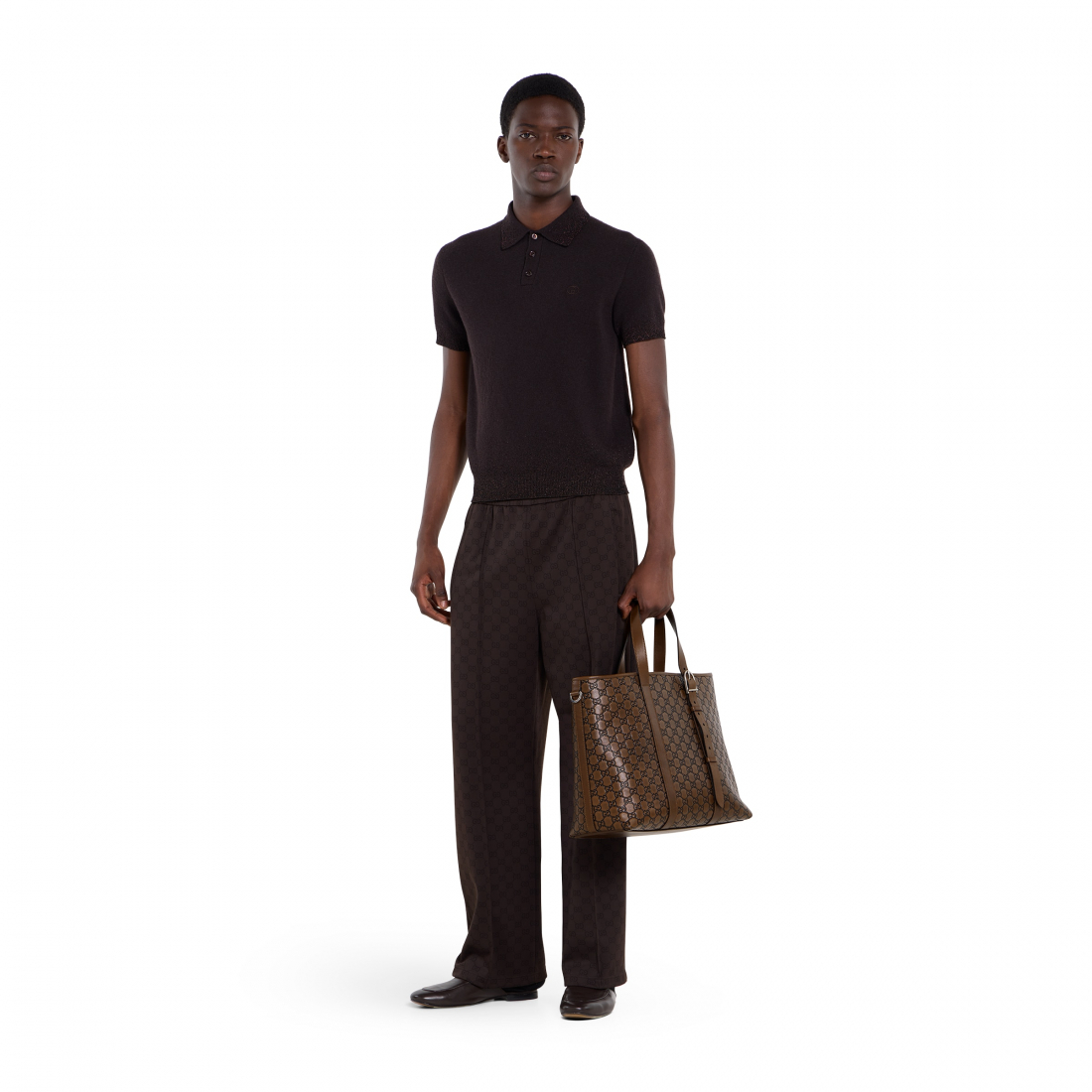 Sac Cabas 'GG Emblem Large' pour Hommes
