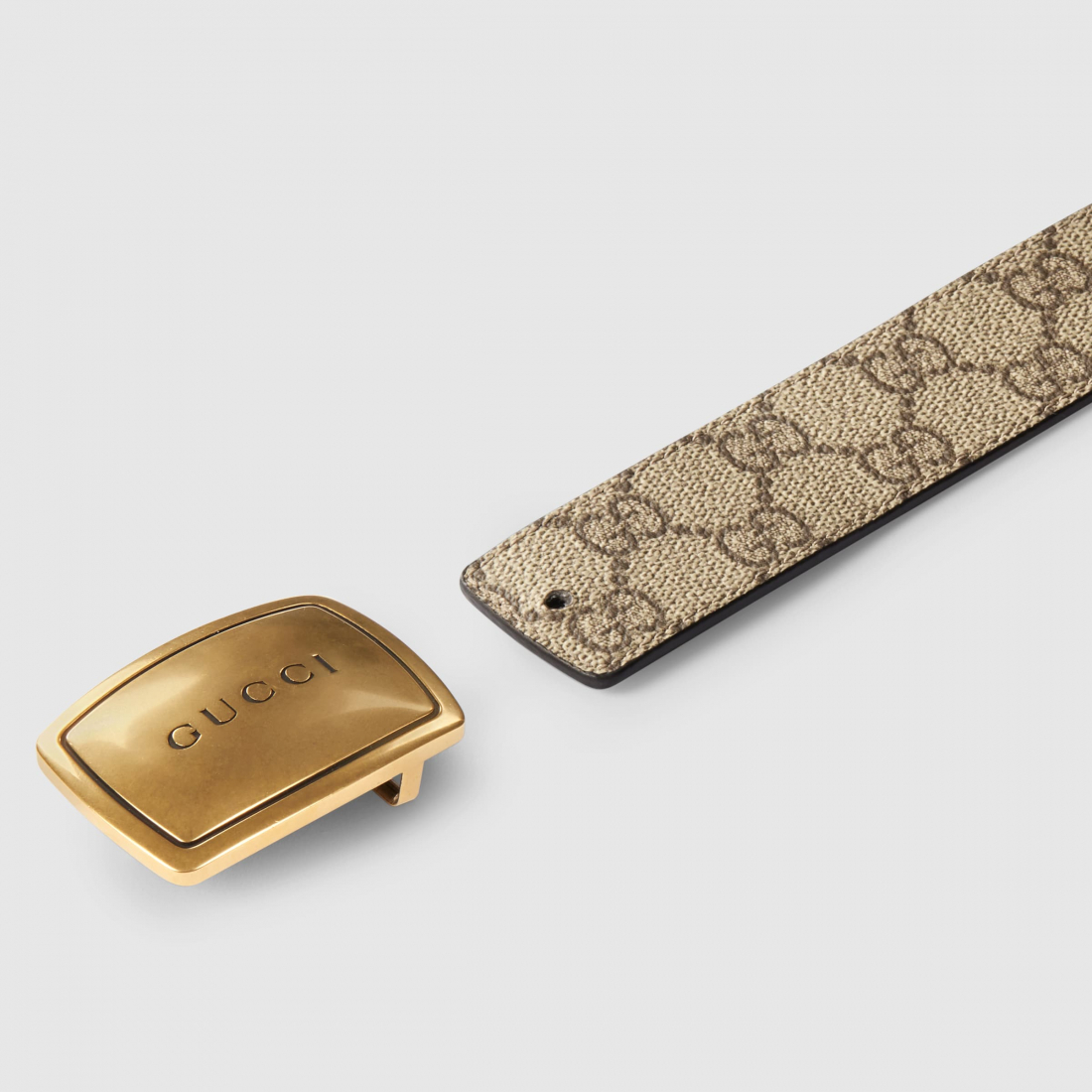 Ceinture 'Plaque Buckle' pour Hommes