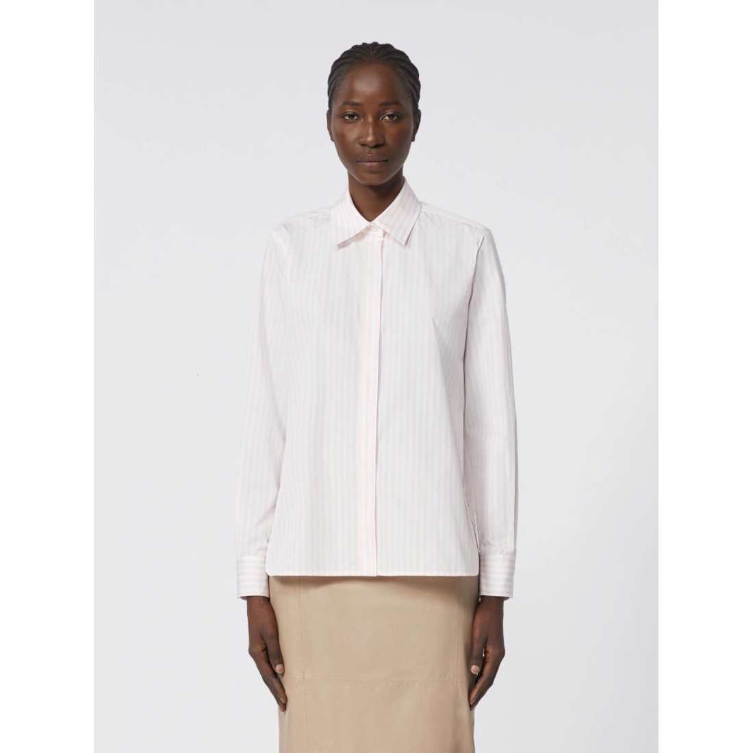 'Striped Poplin' Hemd für Damen