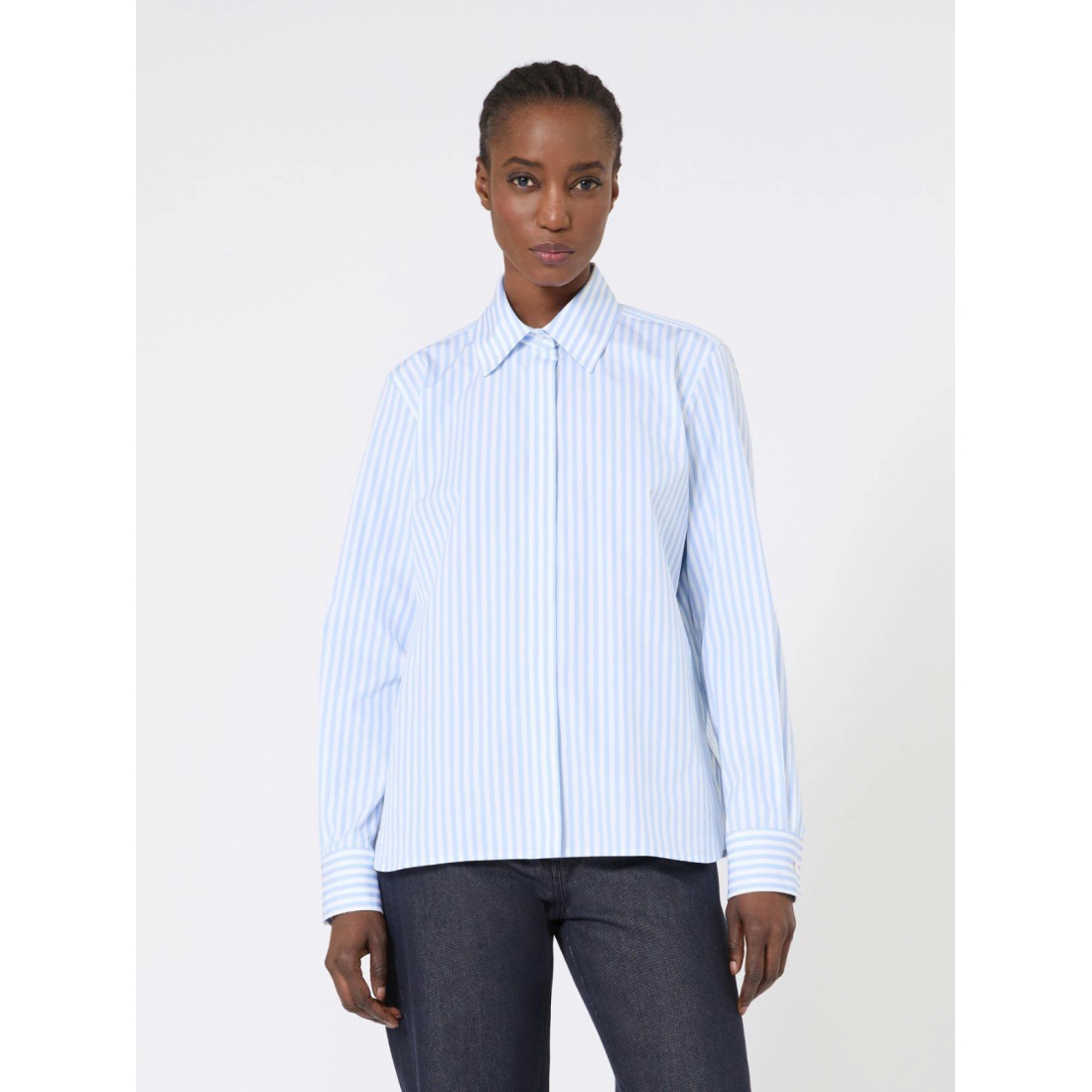 'Striped Poplin' Hemd für Damen