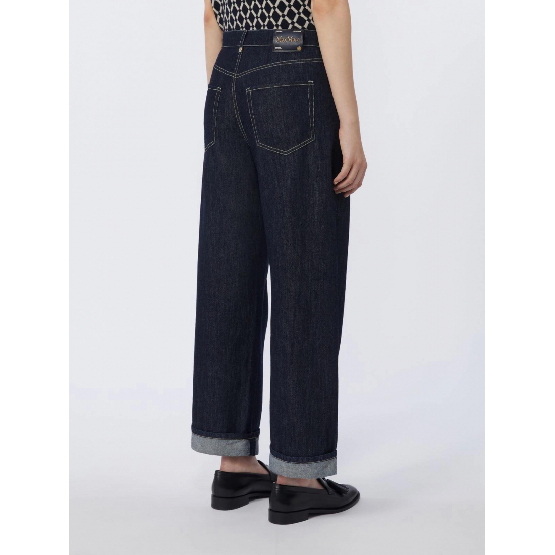 'Turn-Up Leg' Jeans für Damen