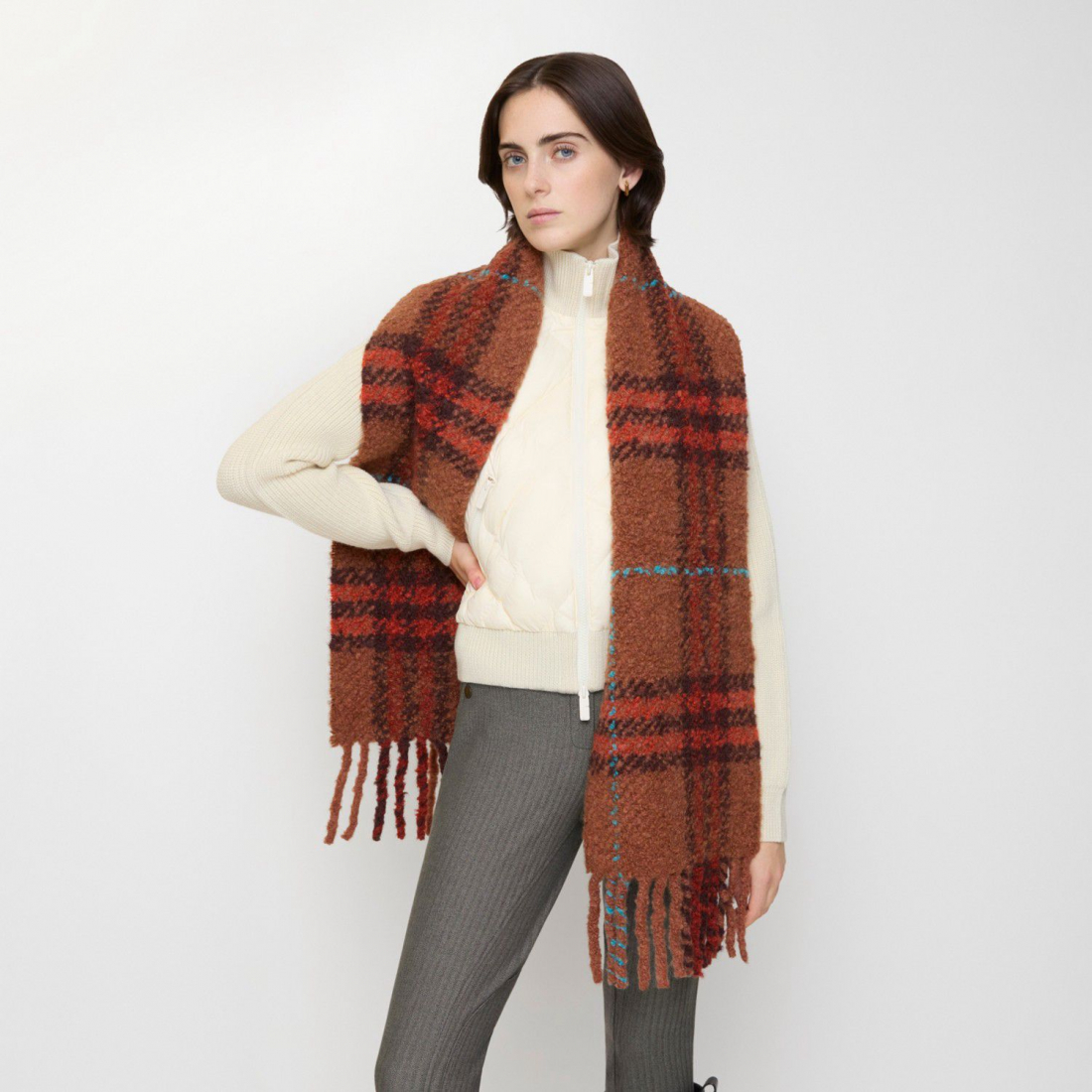 Women's 'Check' Scarf