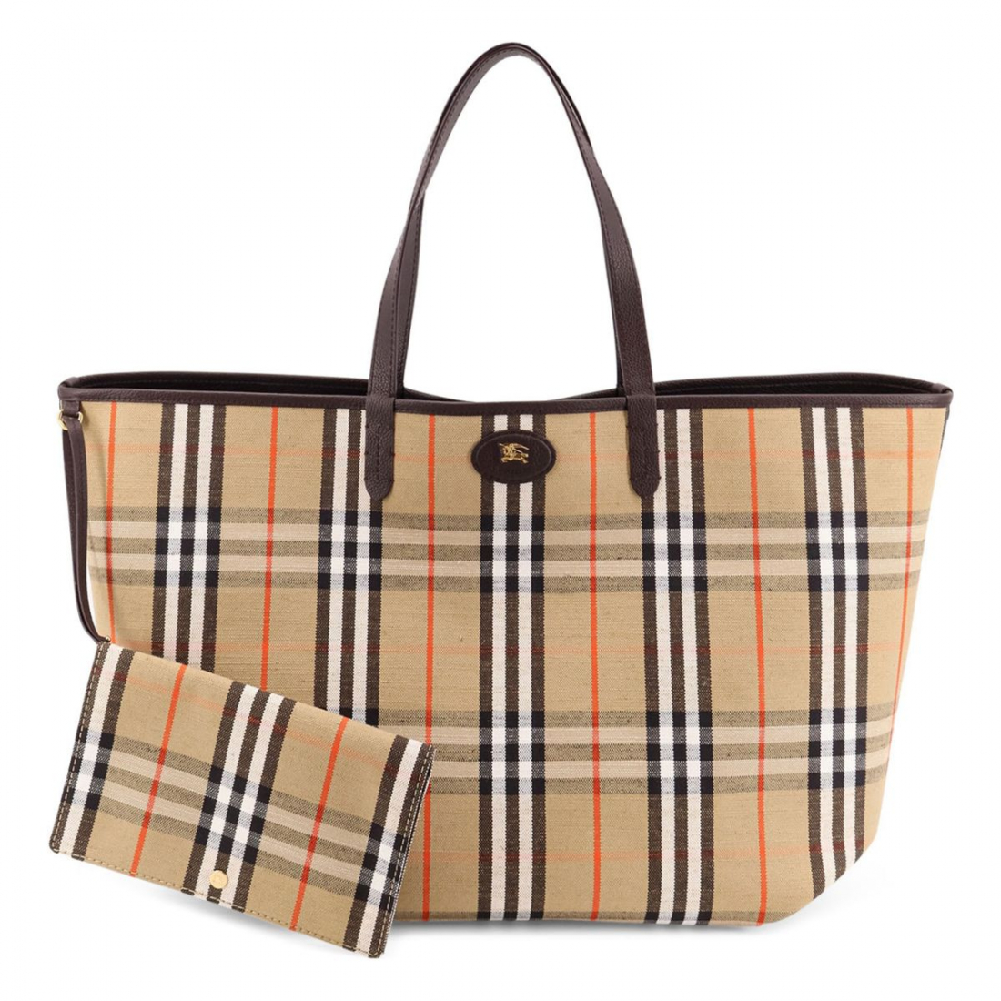 Men's 'Reversible Check Pattern' Shopping Bag