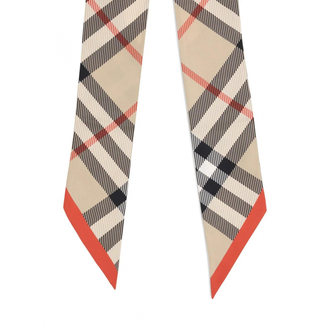 Women's 'Skinny Contrast Check' Scarf