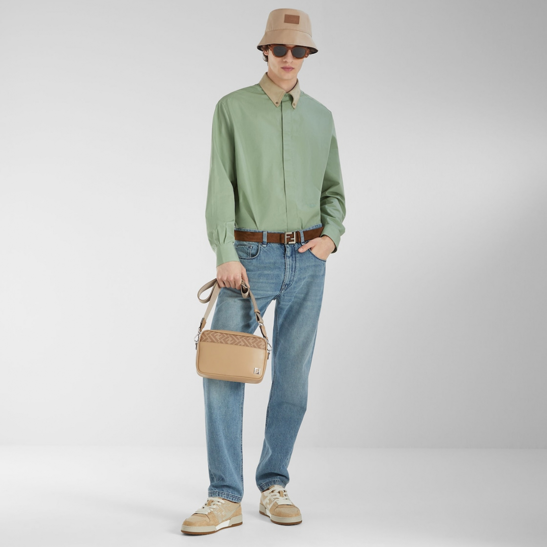 Men's 'Faded-Effect Five-Pocket' Jeans