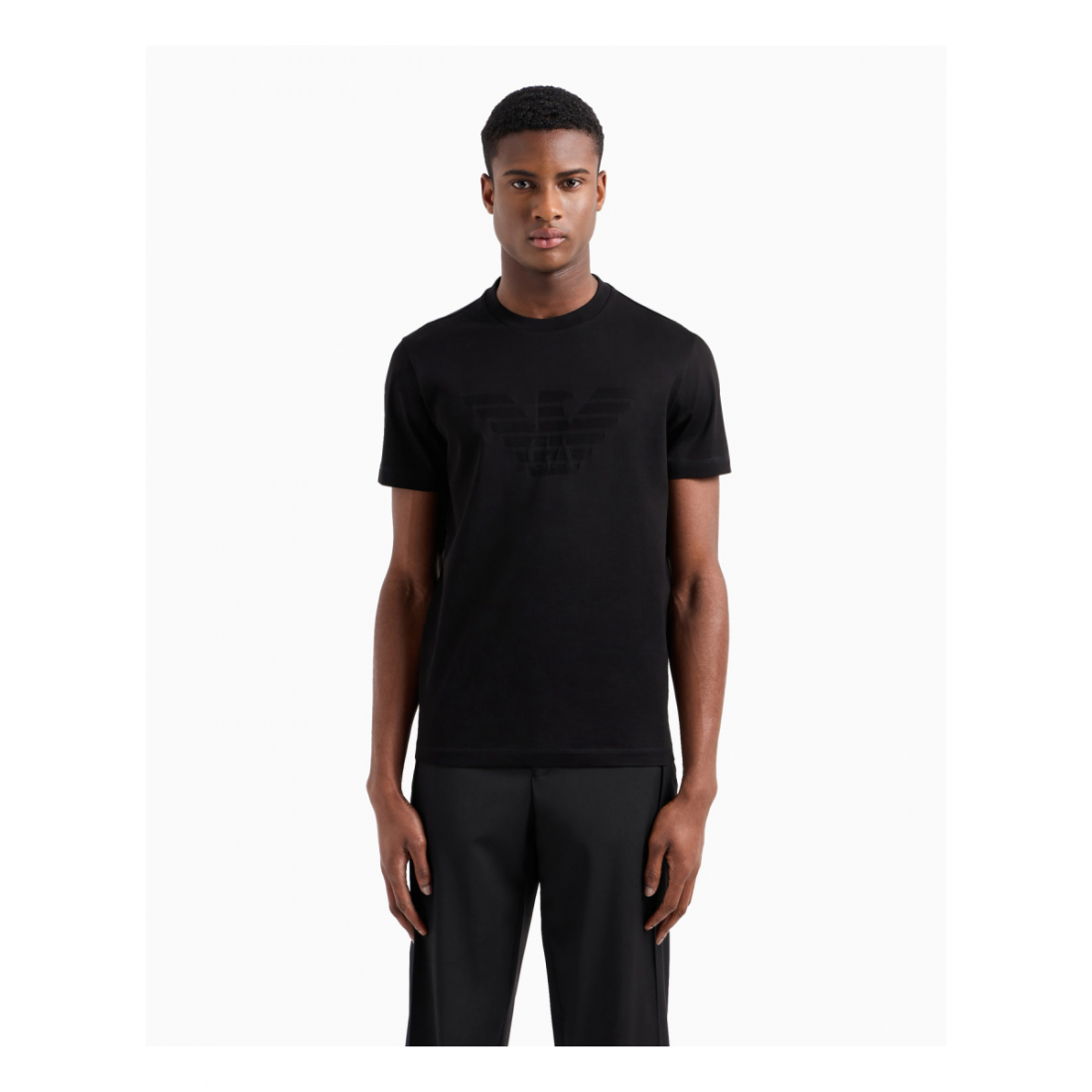 'Jacquard Logo' T-Shirt für Herren