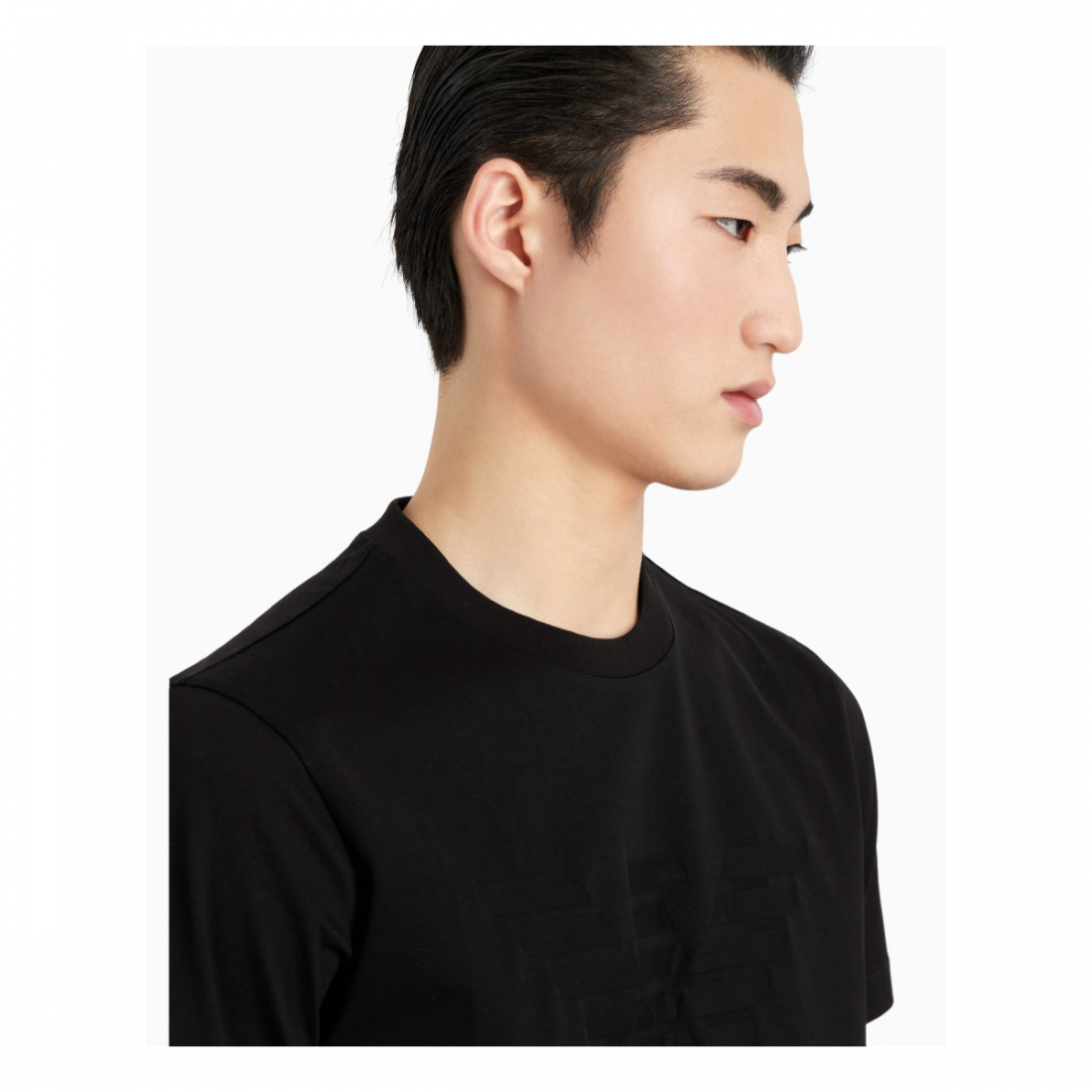 'Jacquard Logo' T-Shirt für Herren