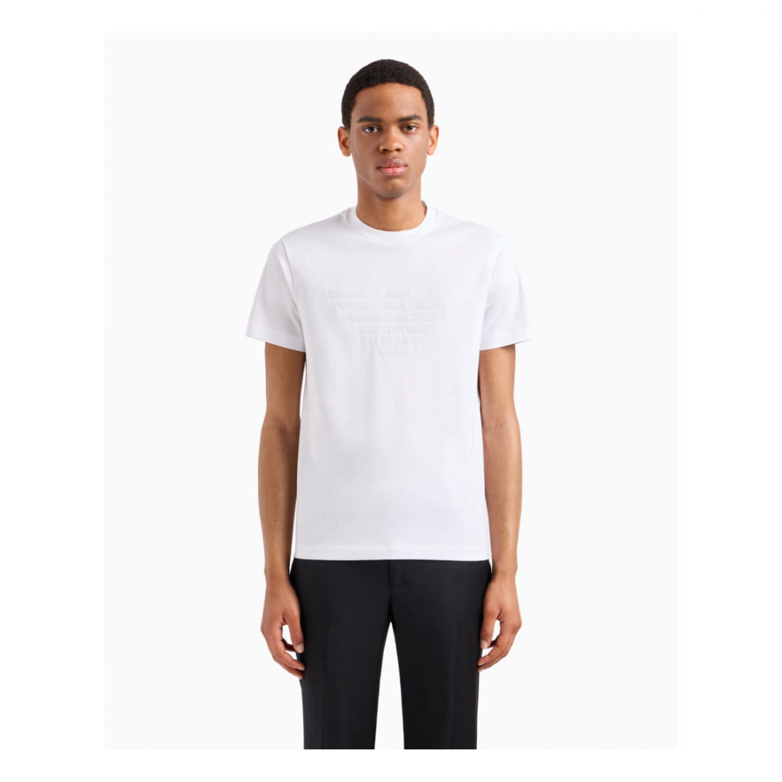 'Jacquard Logo' T-Shirt für Herren