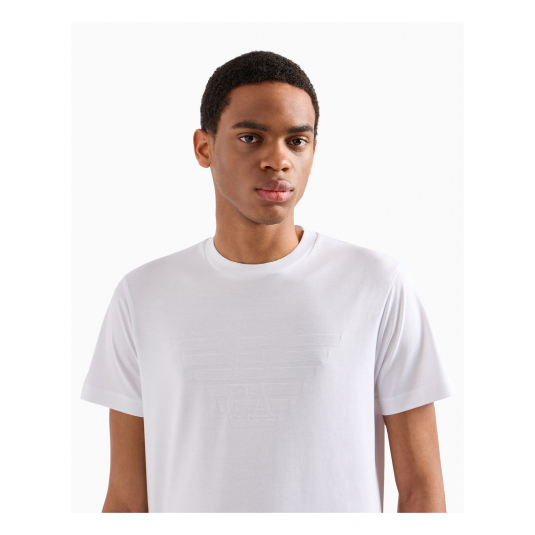 'Jacquard Logo' T-Shirt für Herren