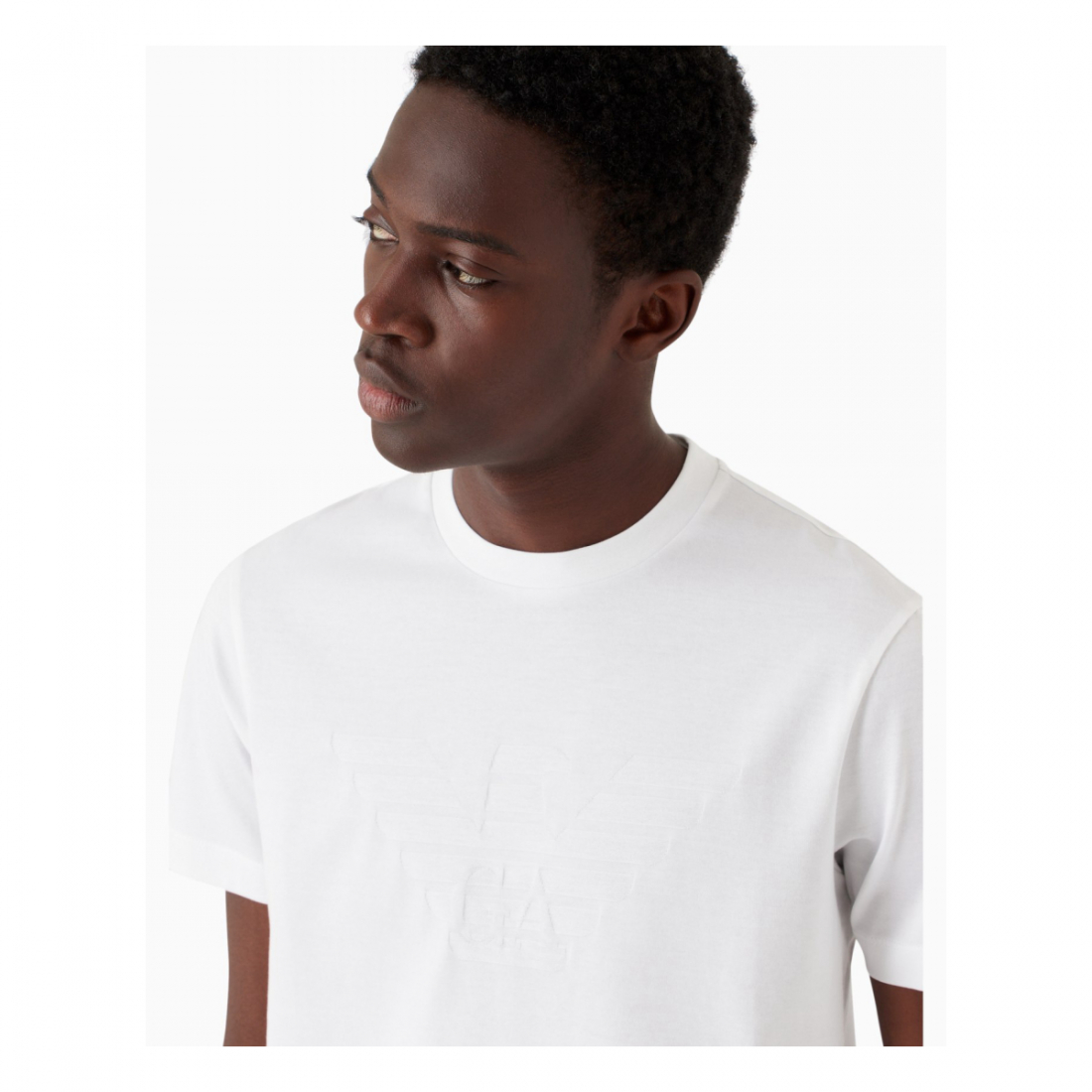 'Jacquard Logo' T-Shirt für Herren