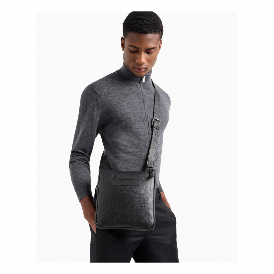 'Flat' Schultertasche für Herren