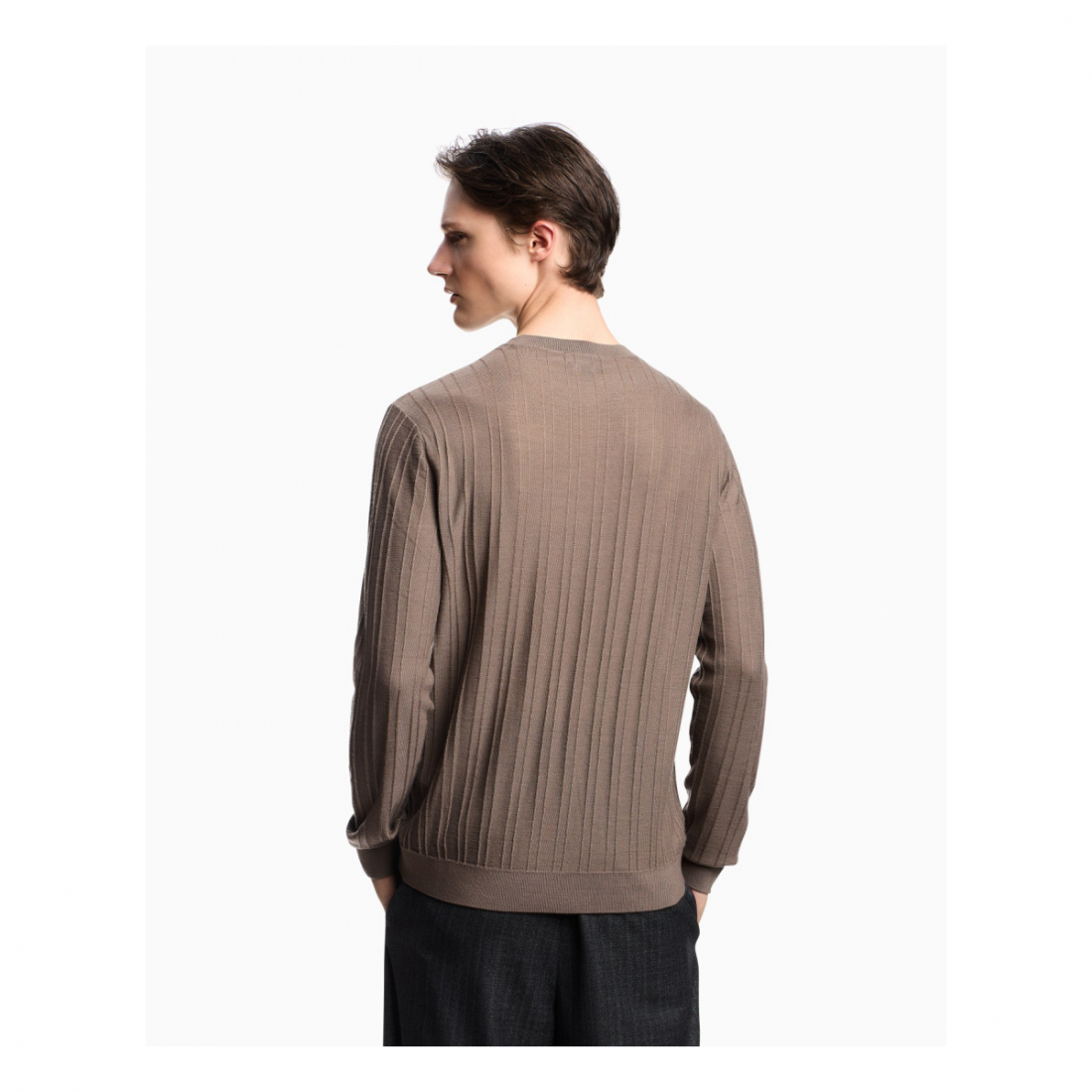'Embossed Jacquard Pattern' Pullover für Herren