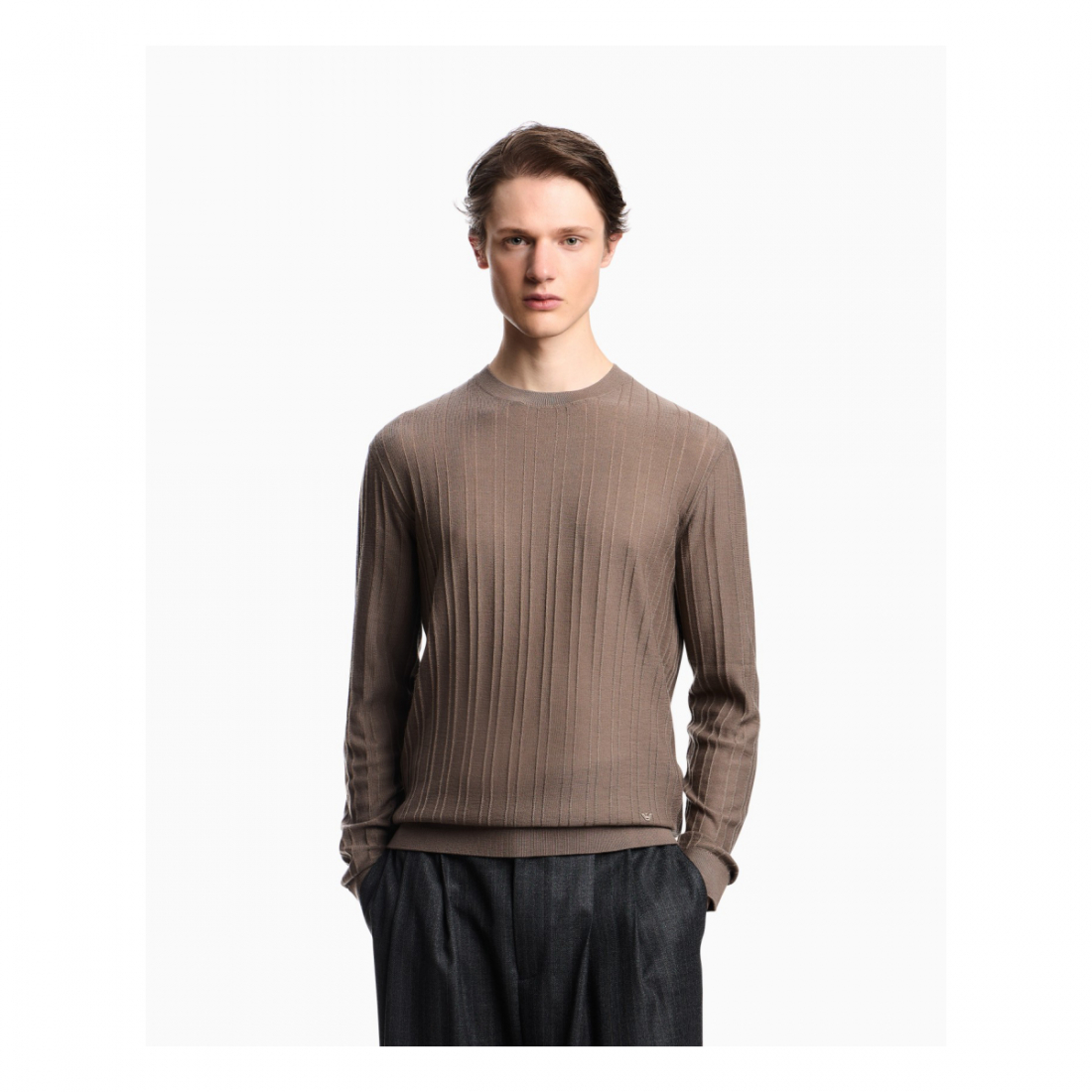 'Embossed Jacquard Pattern' Pullover für Herren