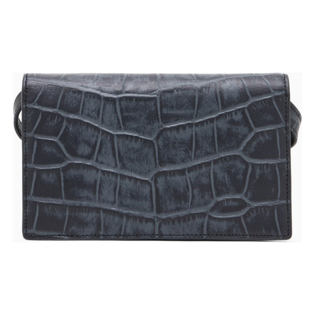 'Crocodile-Embossed' Umhängetasche für Herren