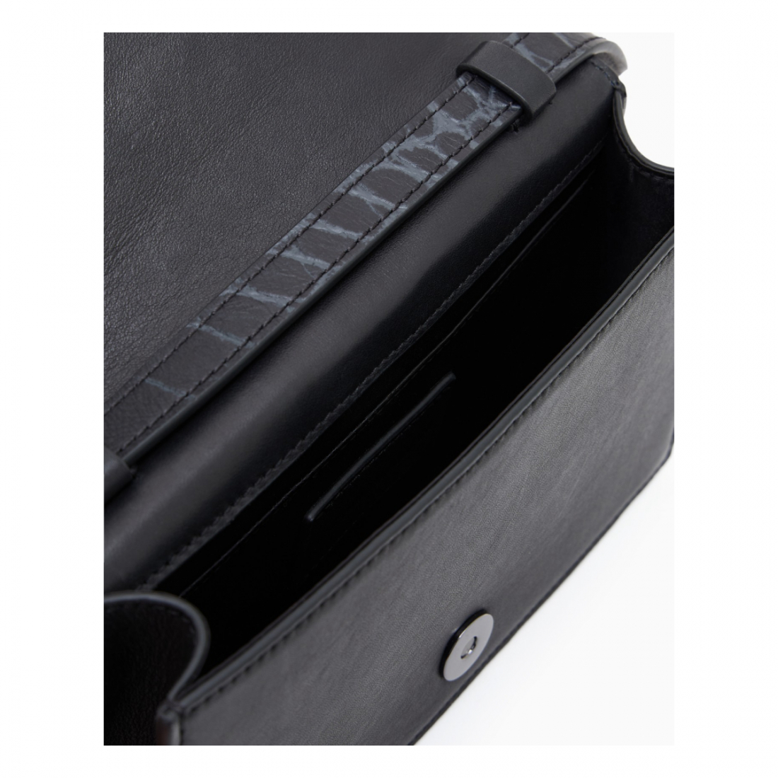 'Crocodile-Embossed' Umhängetasche für Herren