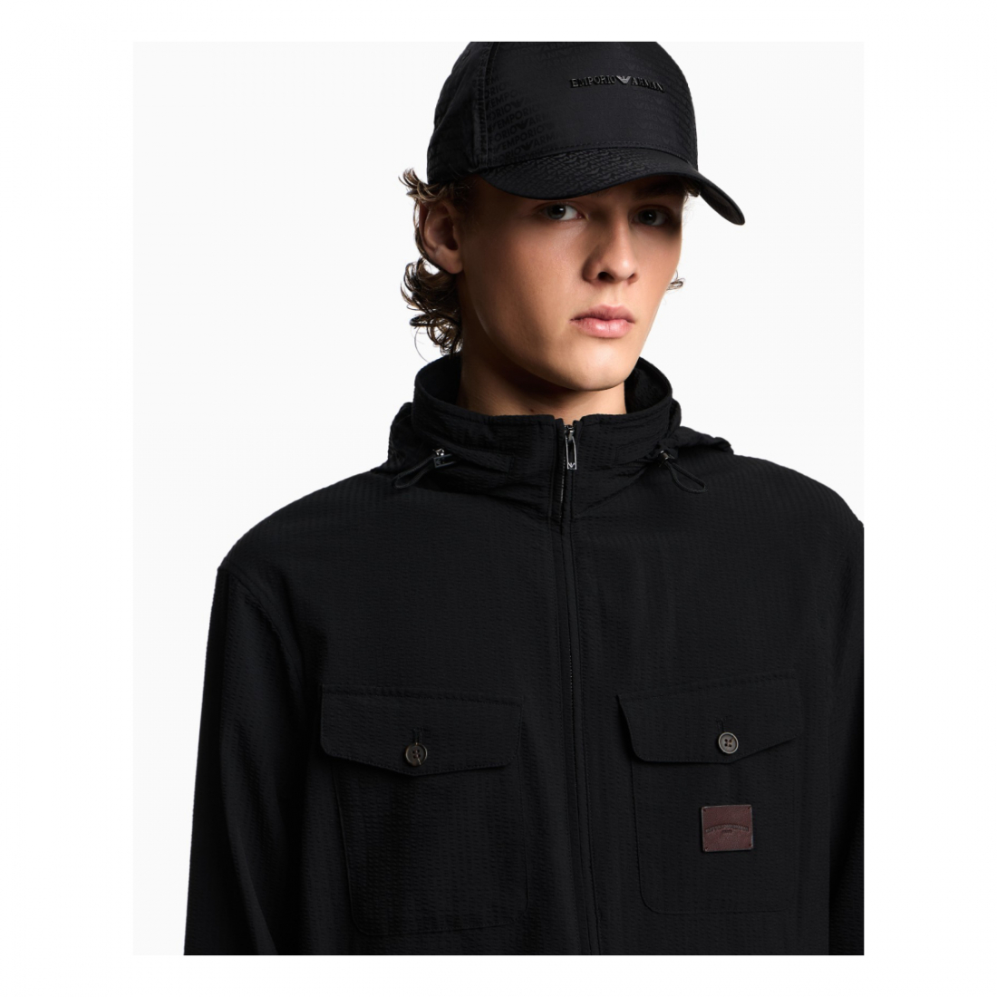 'Jacquard With All-Over Logo Lettering' Baseballkappe für Herren