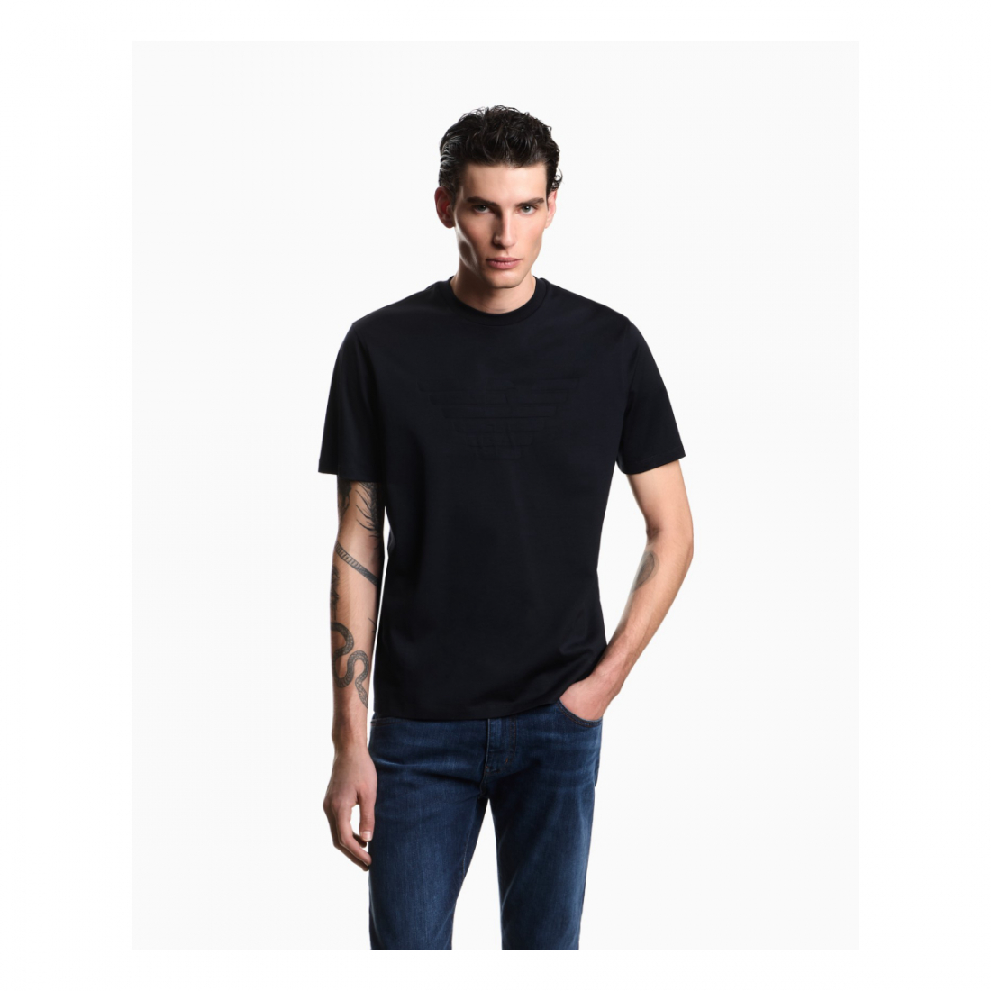 Men's 'Matching Intarsia Logo' T-Shirt