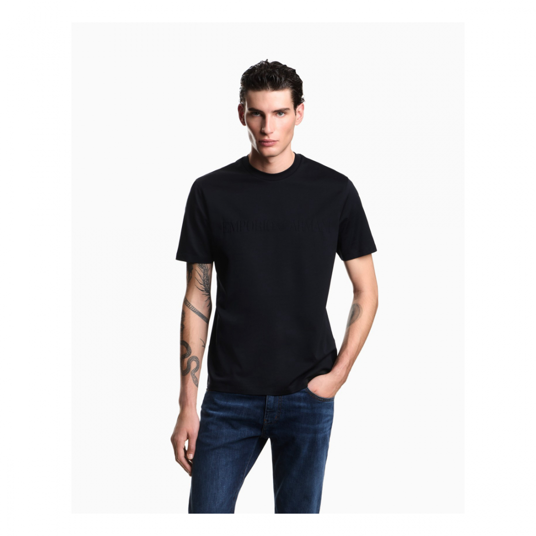 Men's 'Matching Intarsia Logo' T-Shirt