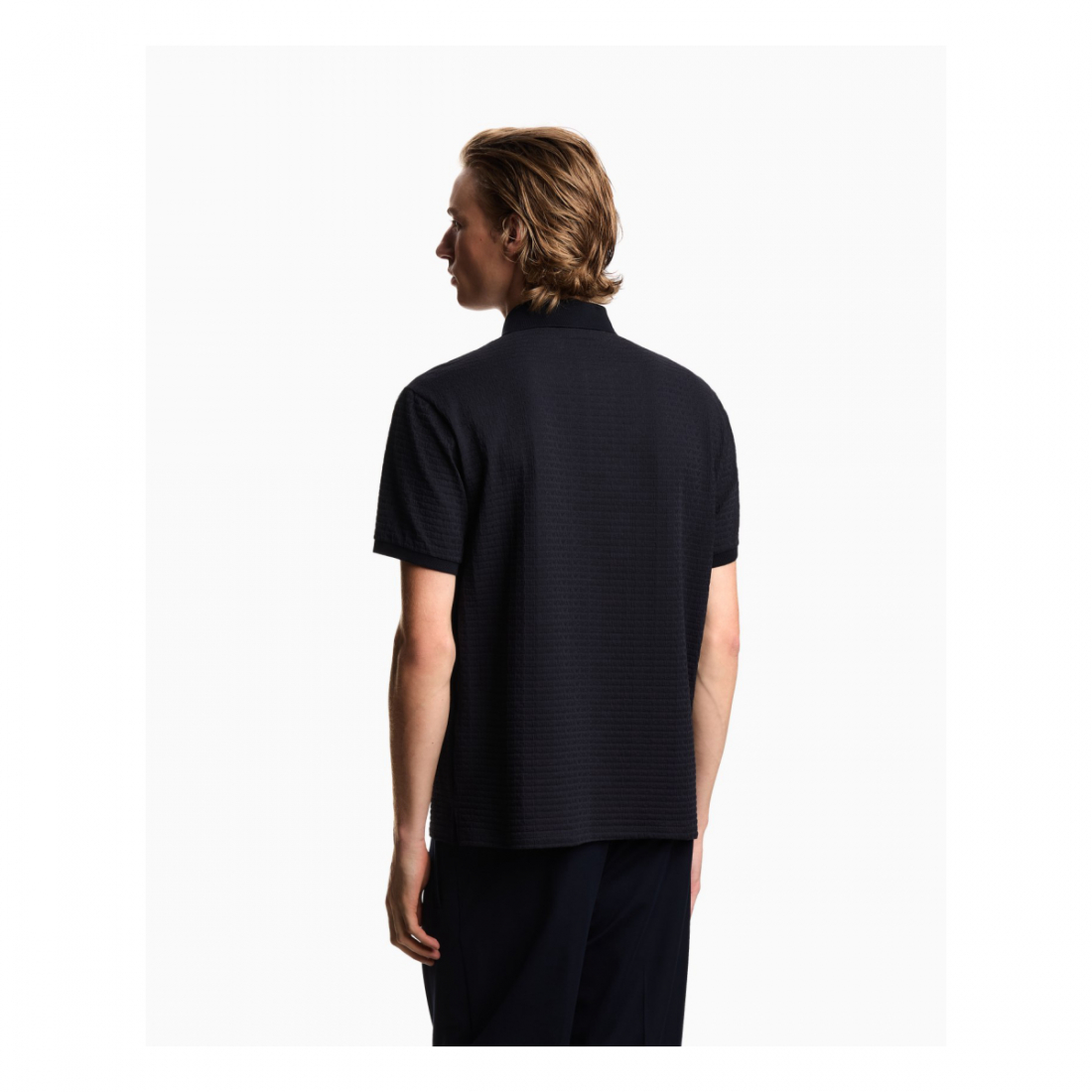 Men's 'All-Over Jacquard Lettering' Polo Shirt