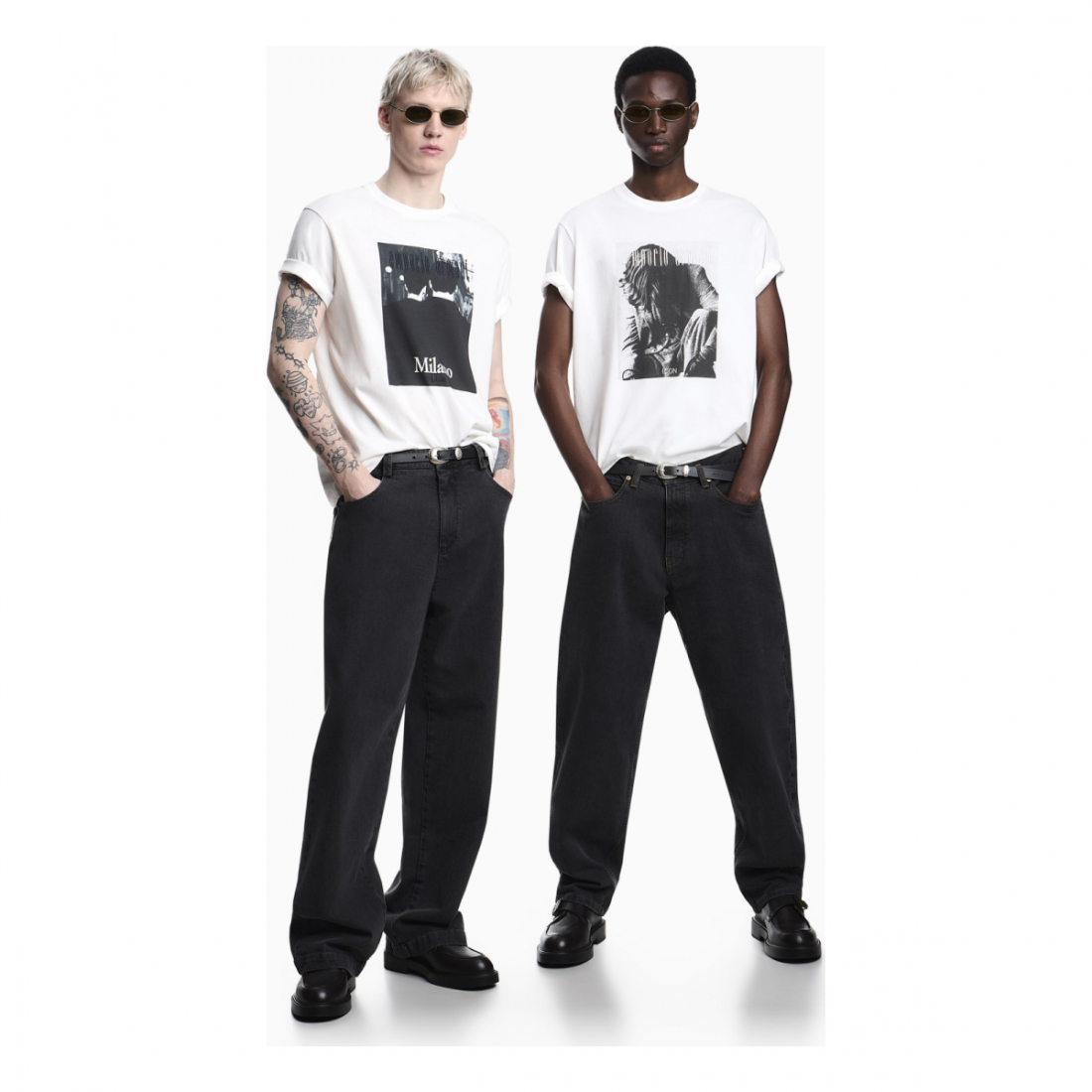 Men's 'Icon With Photographic Print And Embroidery' T-Shirt