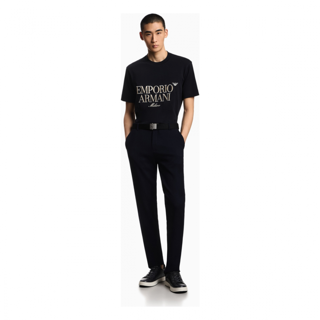 Men's 'Embossed Logo Embroidery' T-Shirt