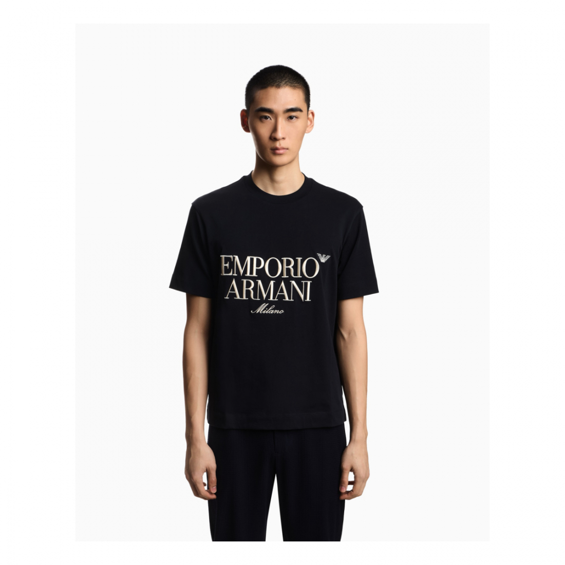 Men's 'Embossed Logo Embroidery' T-Shirt