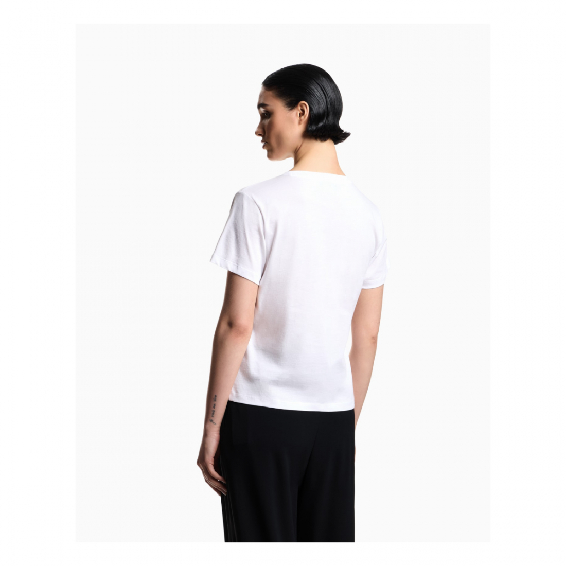 'Logo Embroidery' T-Shirt für Damen