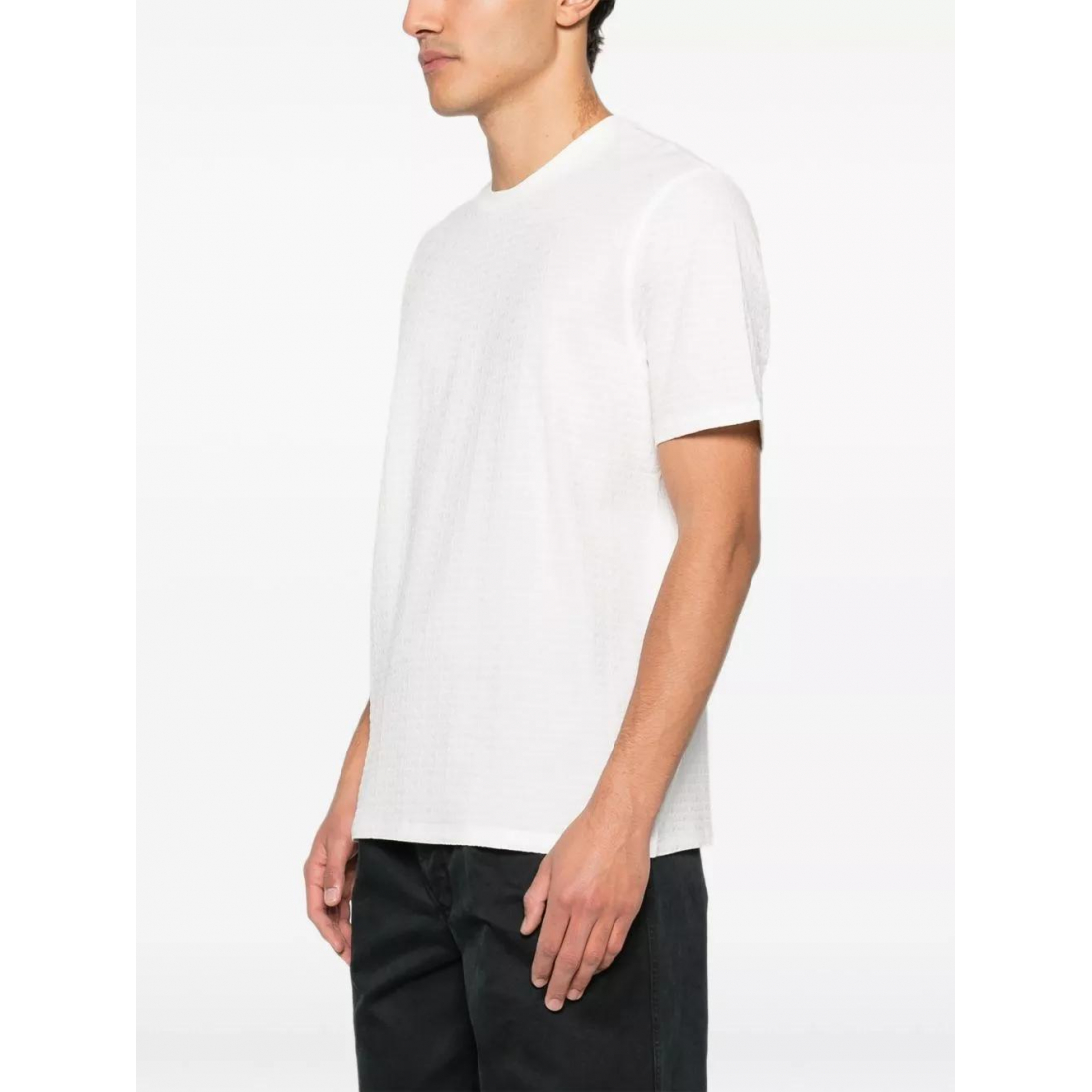 Men's 'All-Over Jacquard Lettering' T-Shirt