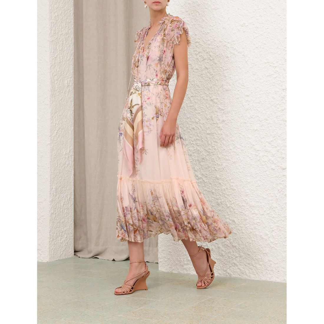 Robe Midi 'Rebellion Flutter' pour Femmes