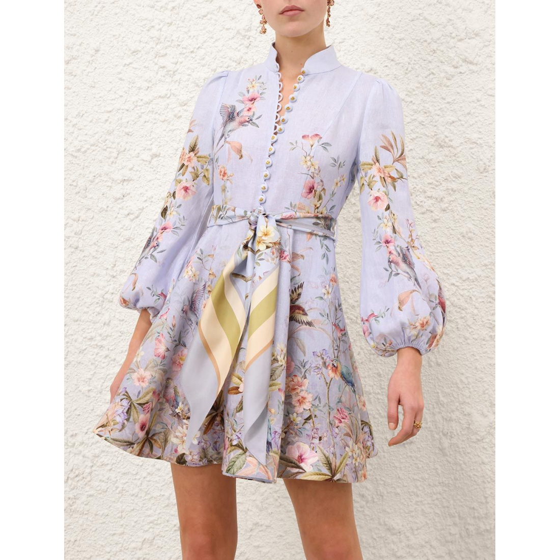 Robe mini 'Rebellion Button' pour Femmes