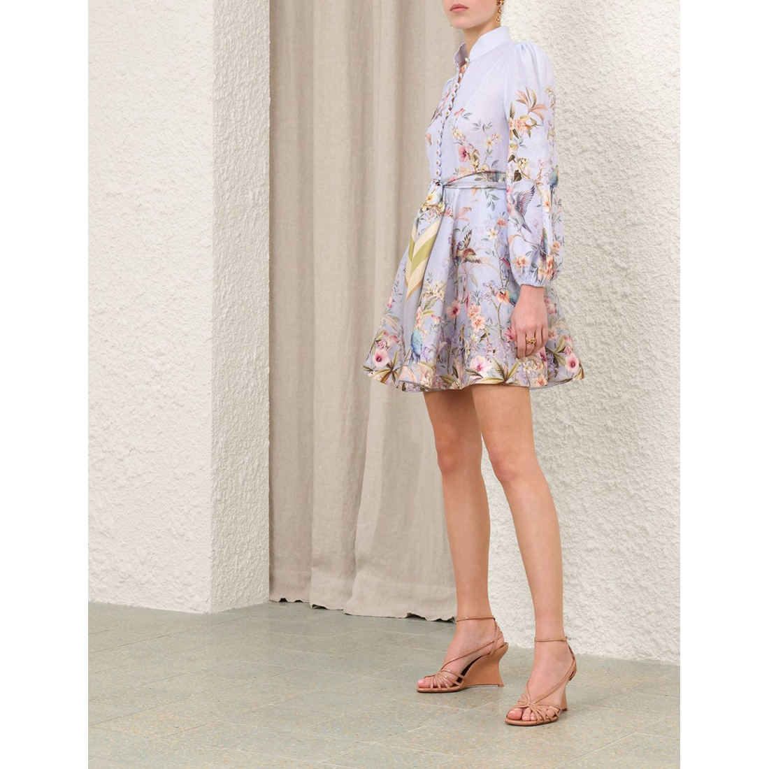 Robe mini 'Rebellion Button' pour Femmes