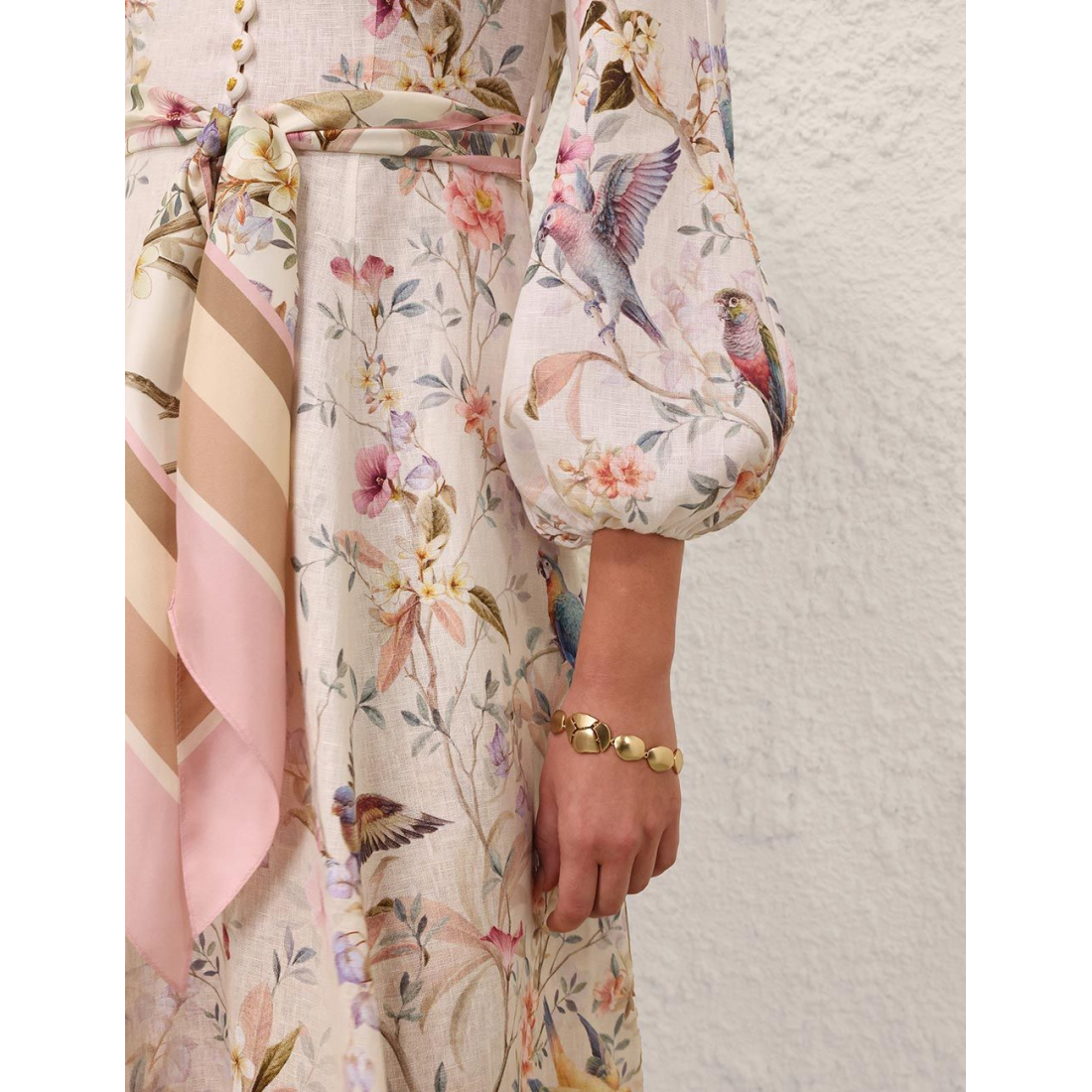 Robe Midi 'Rebellion Button' pour Femmes