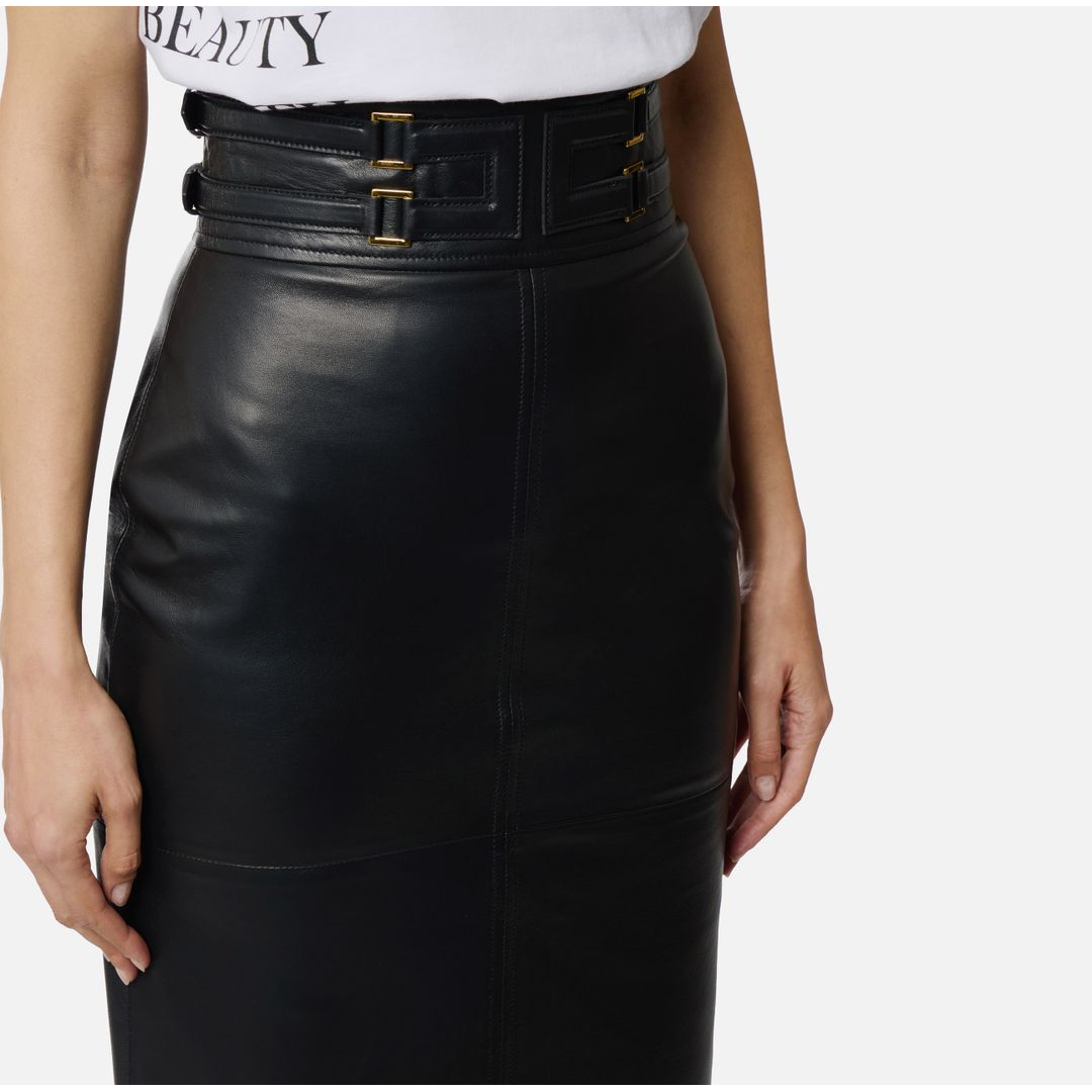 Jupe Midi 'With Embossed Logo' pour Femmes