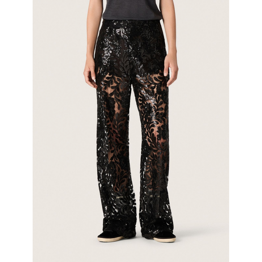 Pantalon 'Floral Embroidery' pour Femmes