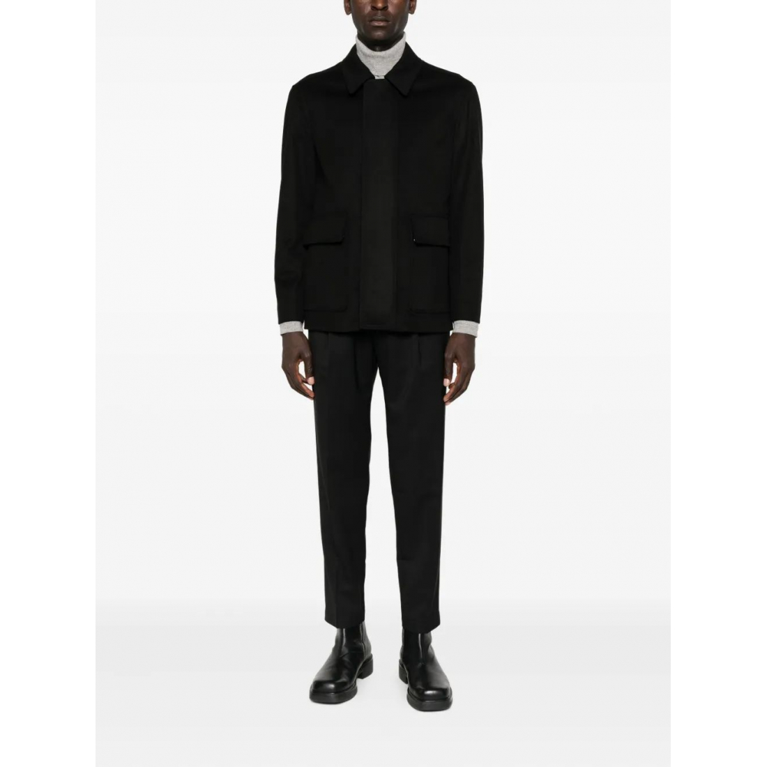 Manteau 'Patch-Pocket Collared' pour Hommes