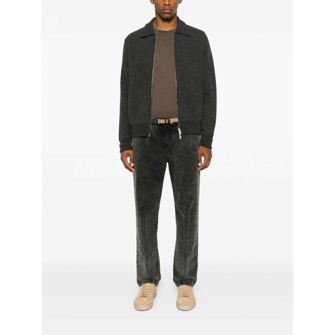 Men's 'Zip-Fastening' Cardigan