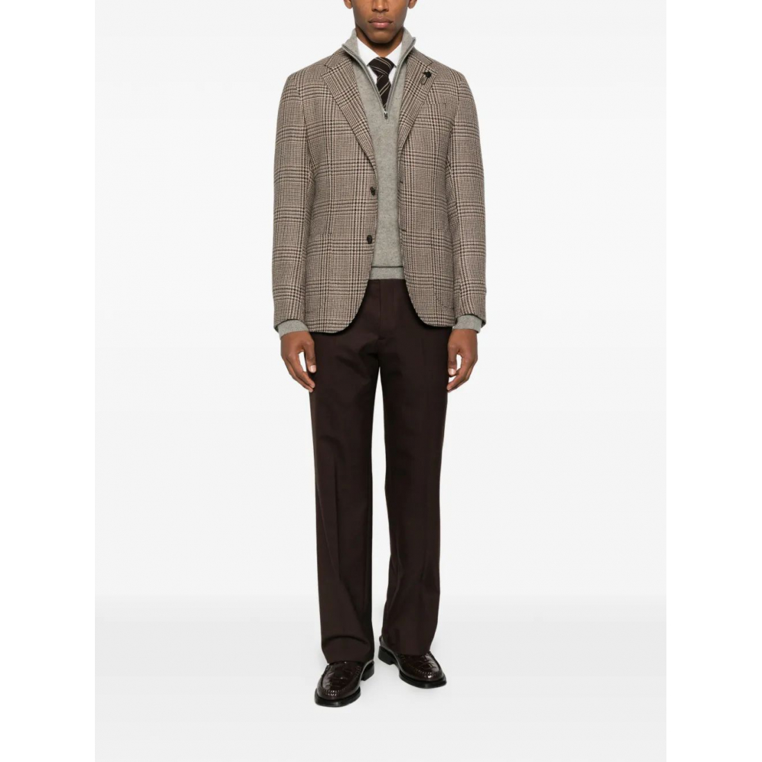 Blazer 'Checked Single-Breasted' pour Hommes