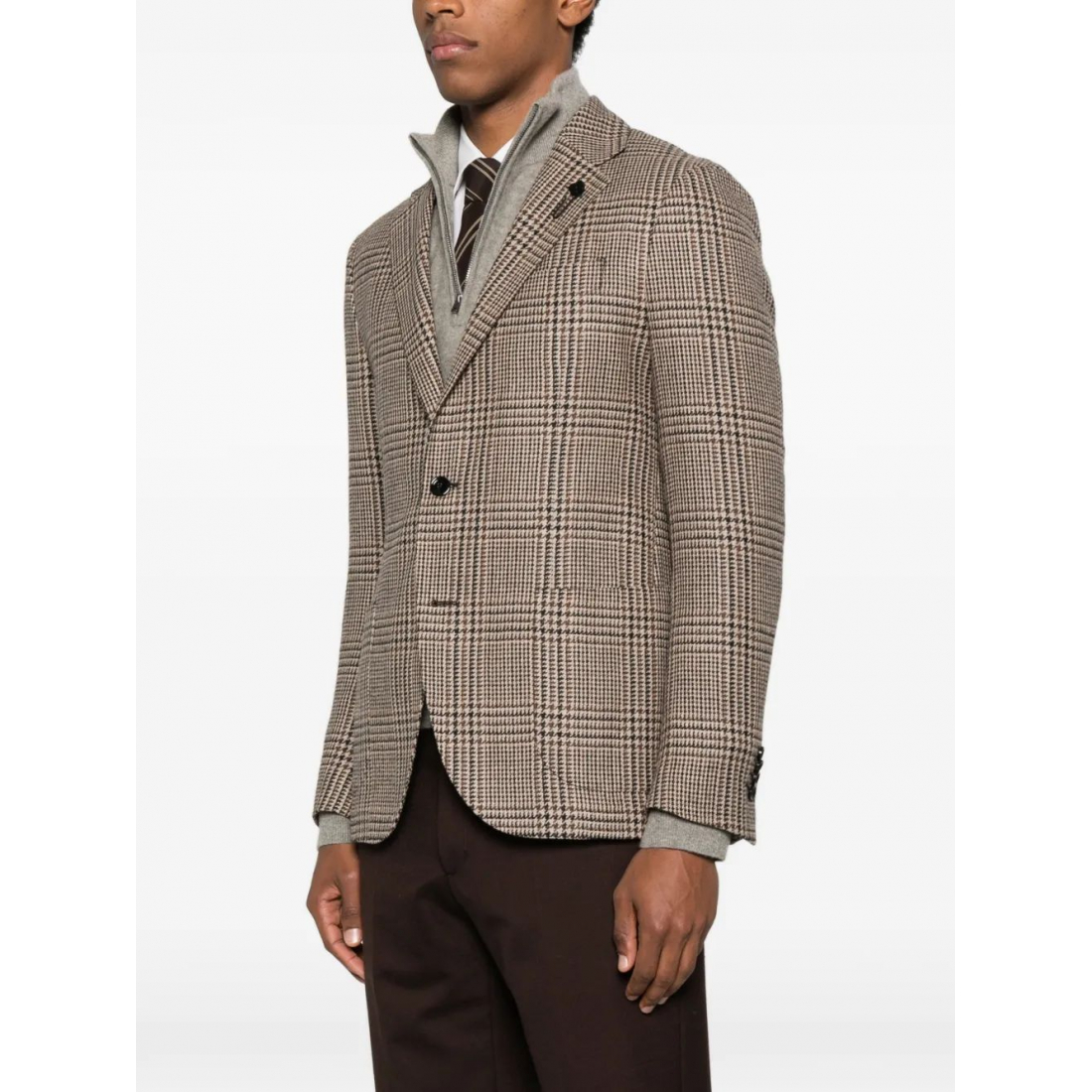 Blazer 'Checked Single-Breasted' pour Hommes