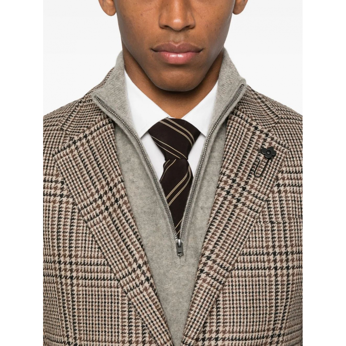 Blazer 'Checked Single-Breasted' pour Hommes