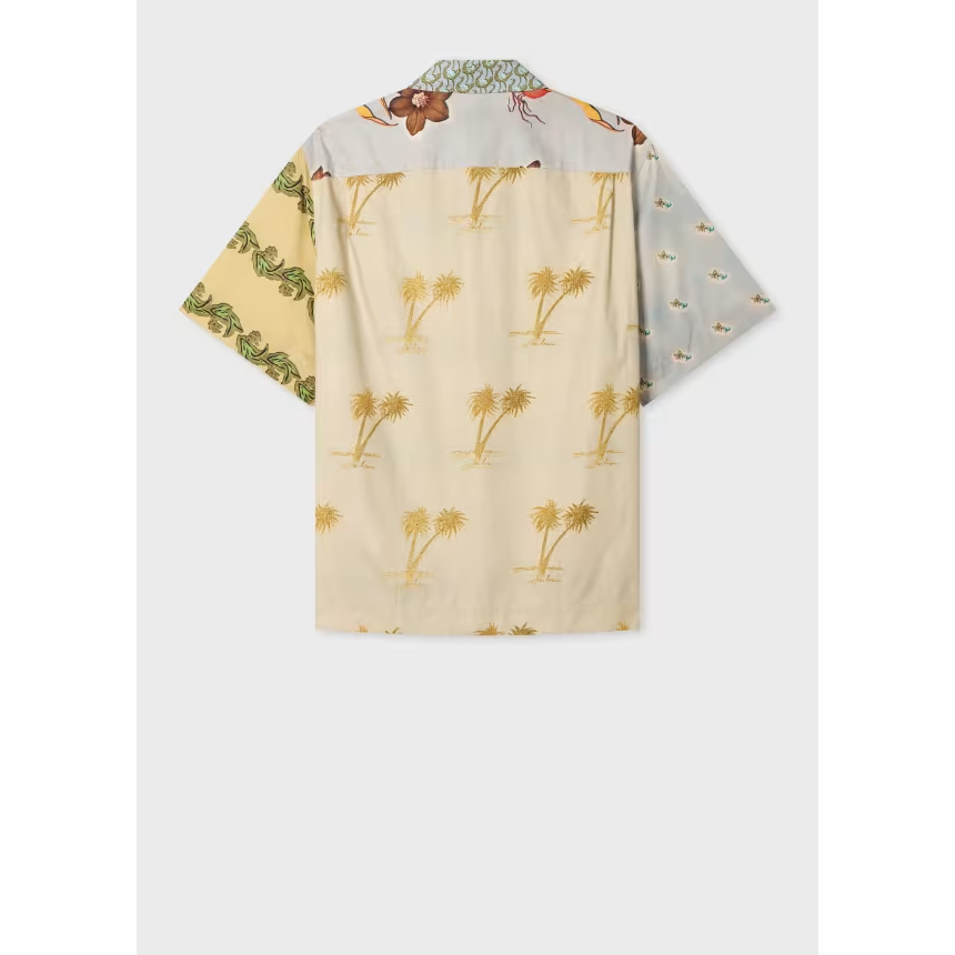 'Multi Textile Mix-Up' Kurzärmeliges Hemd für Herren