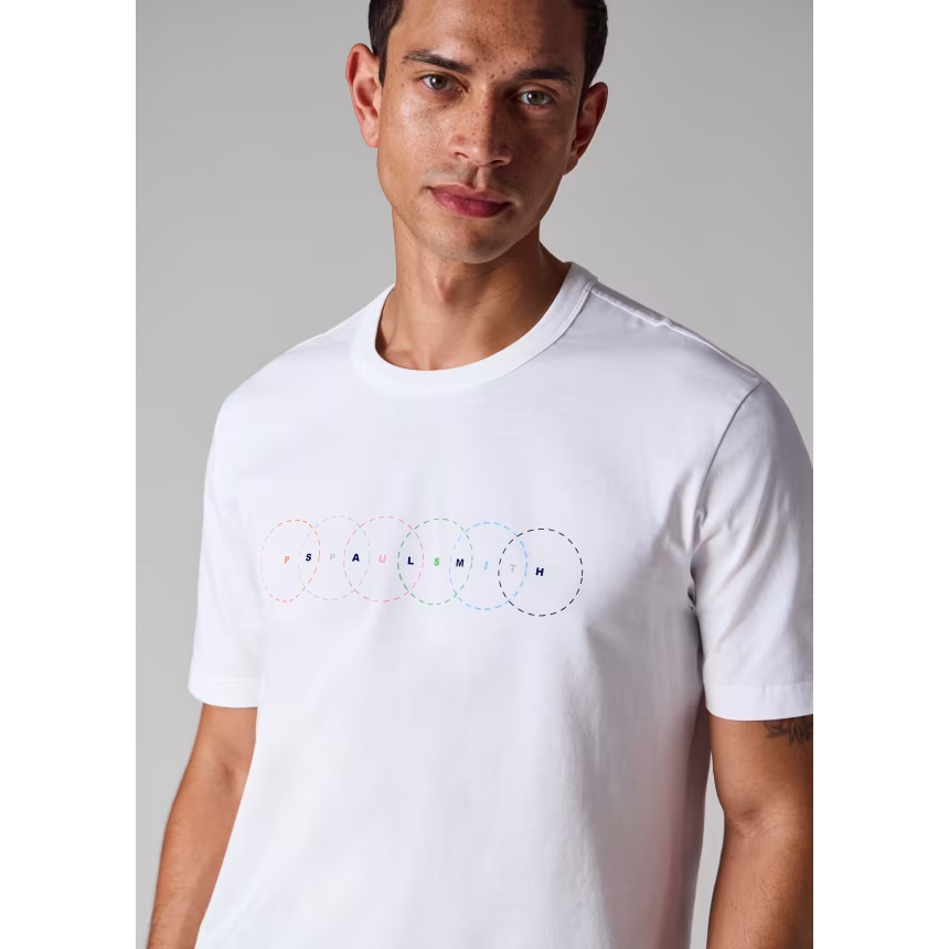 T-shirt 'Multi Circles Print' pour Hommes