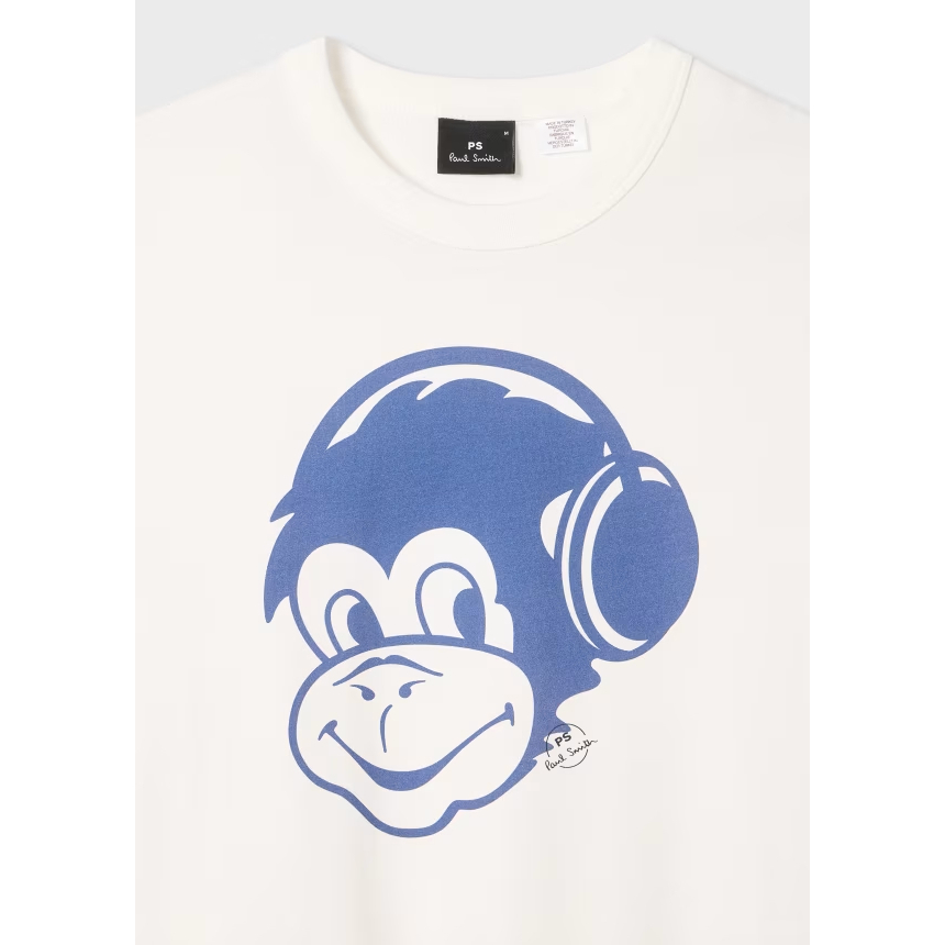 T-shirt 'Monkey Headphones Print' pour Hommes