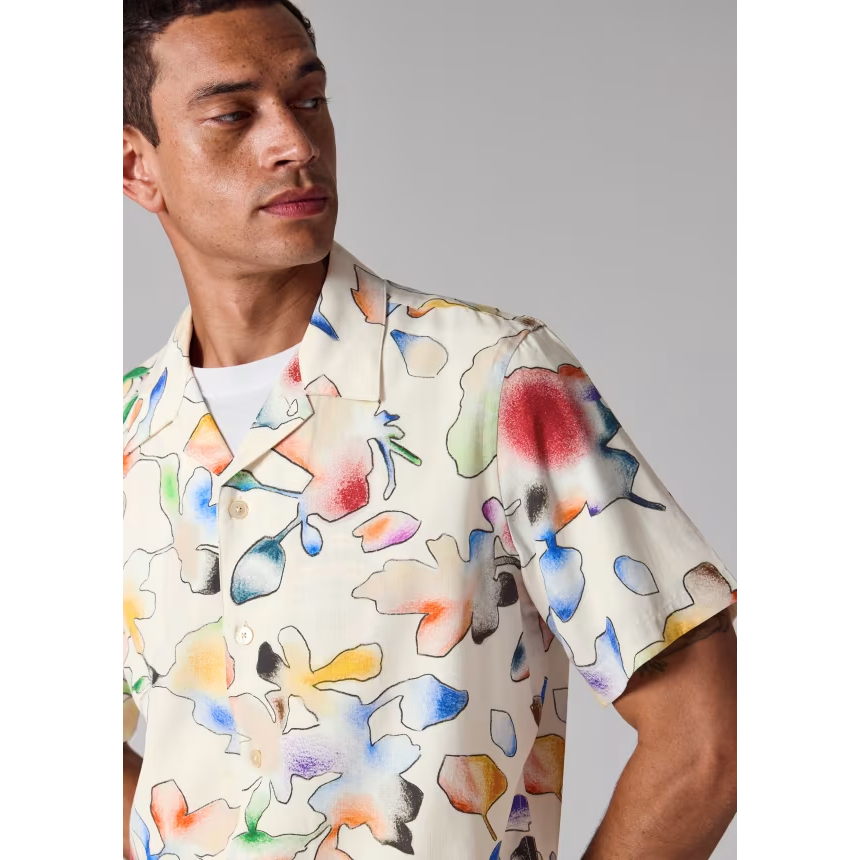 Men's 'Good Fortune Floral' Short sleeve shirt