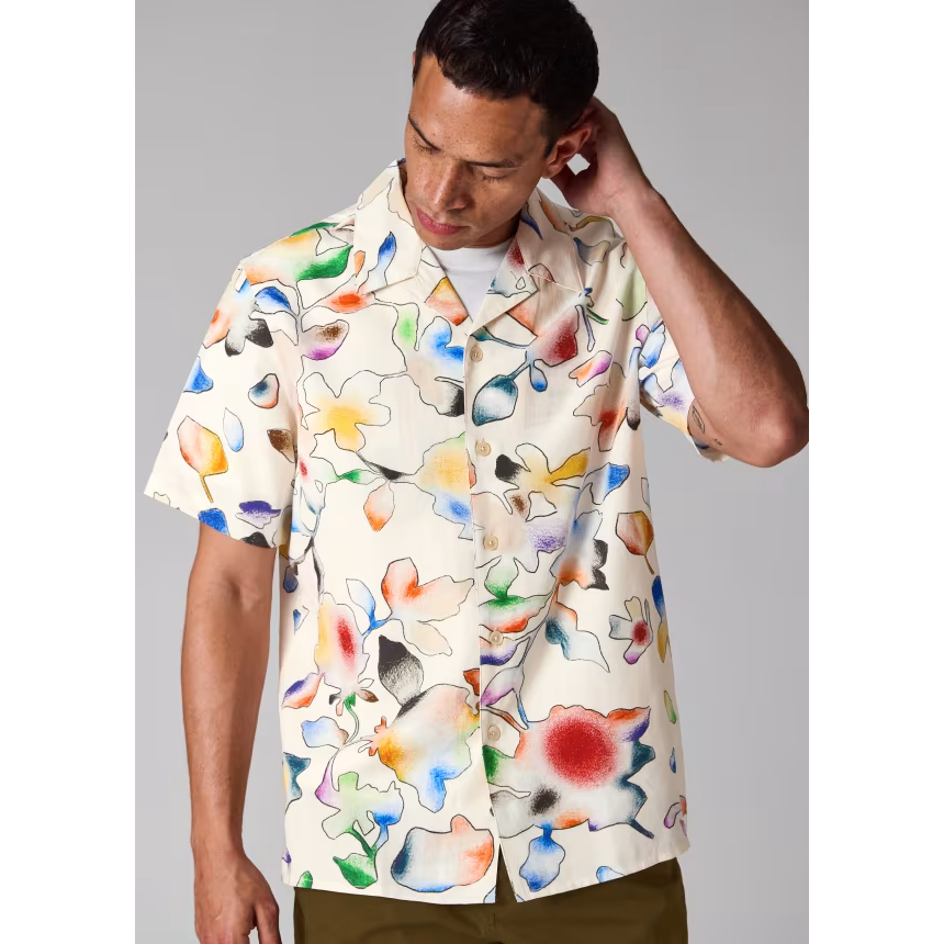 Men's 'Good Fortune Floral' Short sleeve shirt
