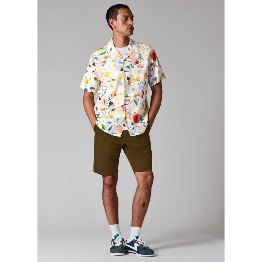 Men's 'Good Fortune Floral' Short sleeve shirt