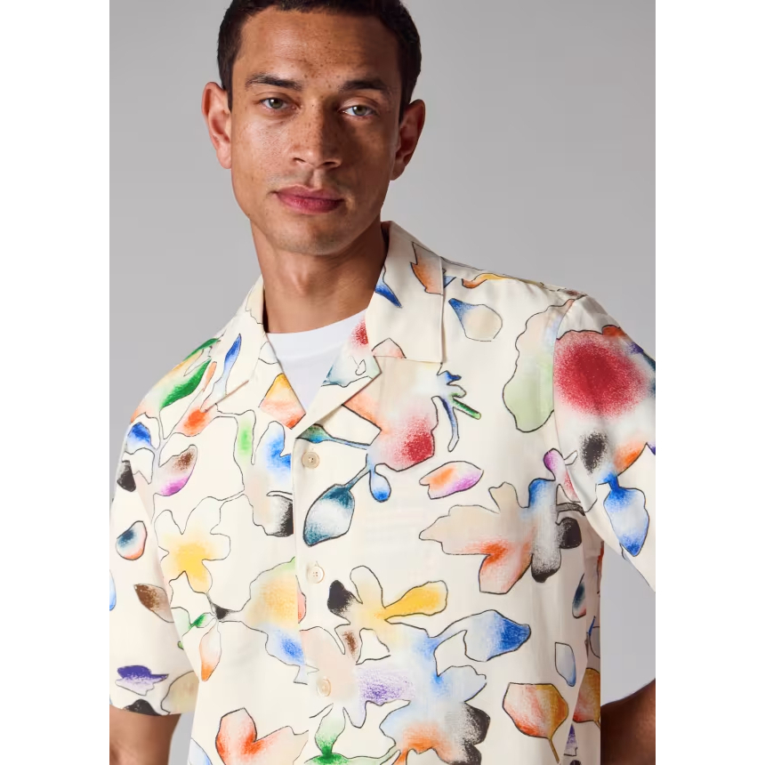 Men's 'Good Fortune Floral' Short sleeve shirt