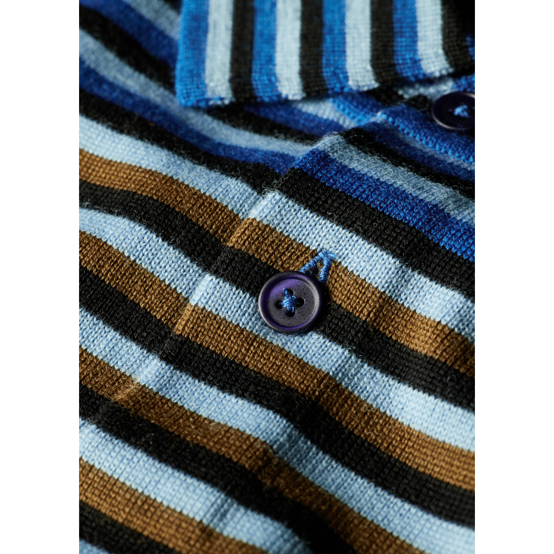 Men's 'Stripe' Long-Sleeve Polo Shirt