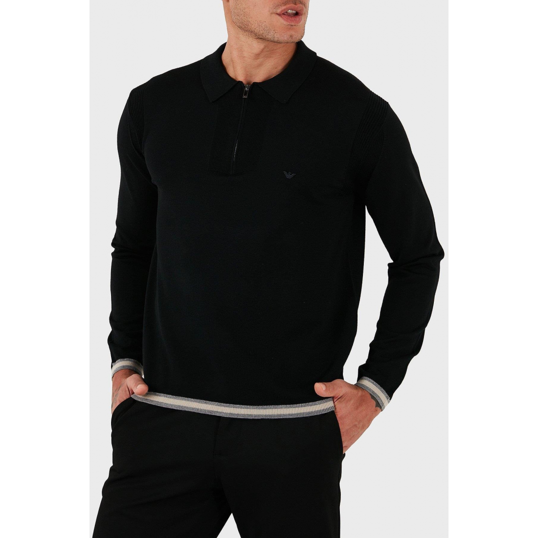 'Half-Zip' Polohemd für Herren